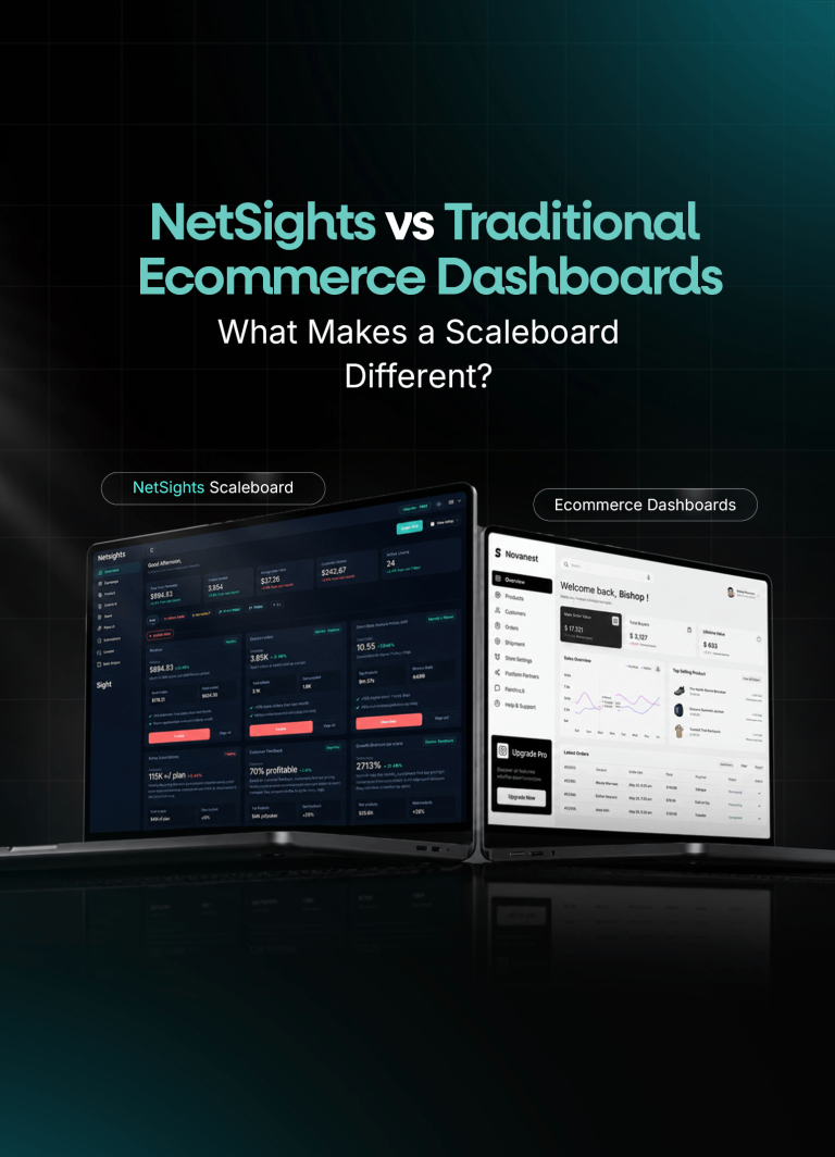 NetSights vs Ecommerce Dashboards: Scaleboard Difference