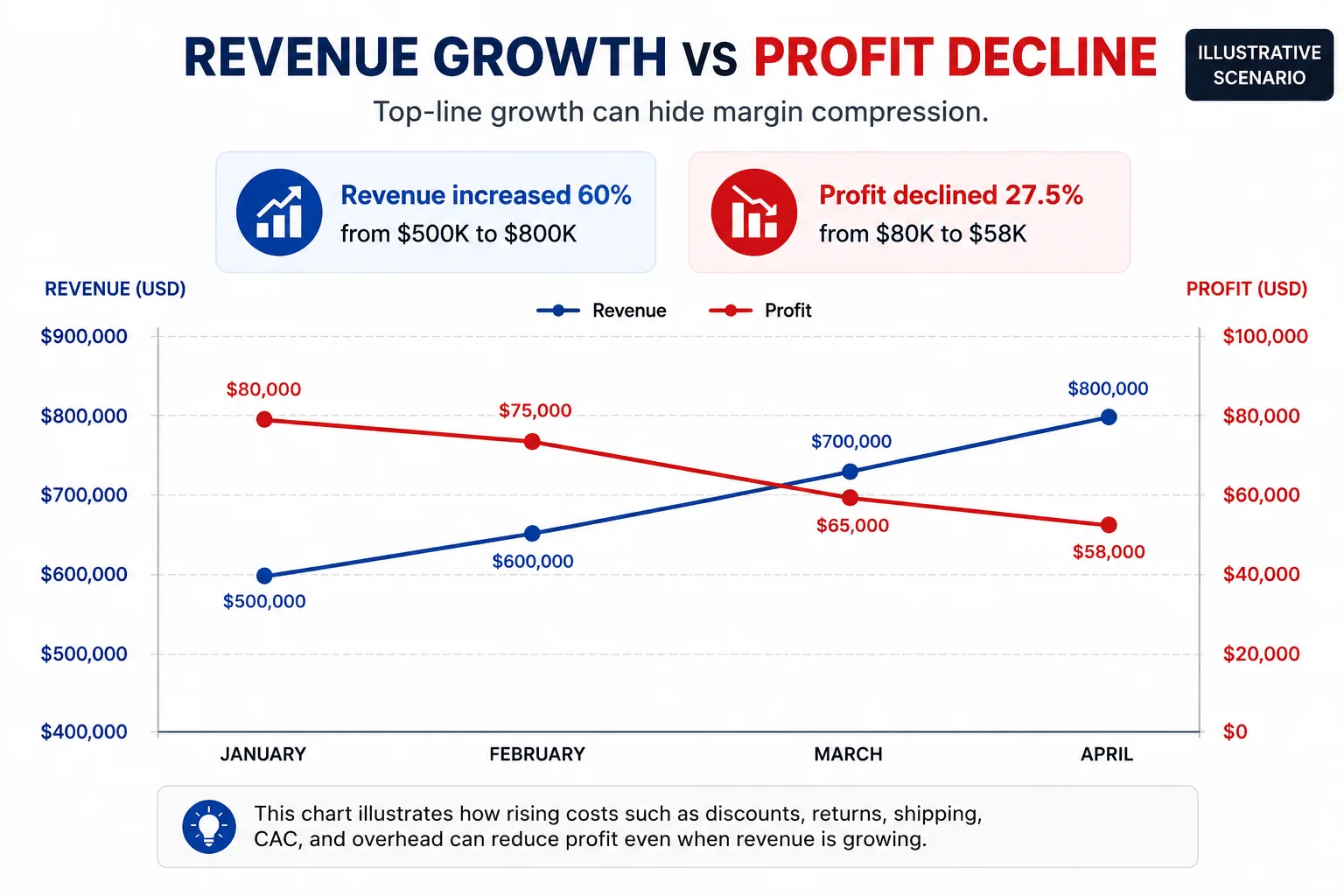 revenue growth vs profit decline - netsights.ai