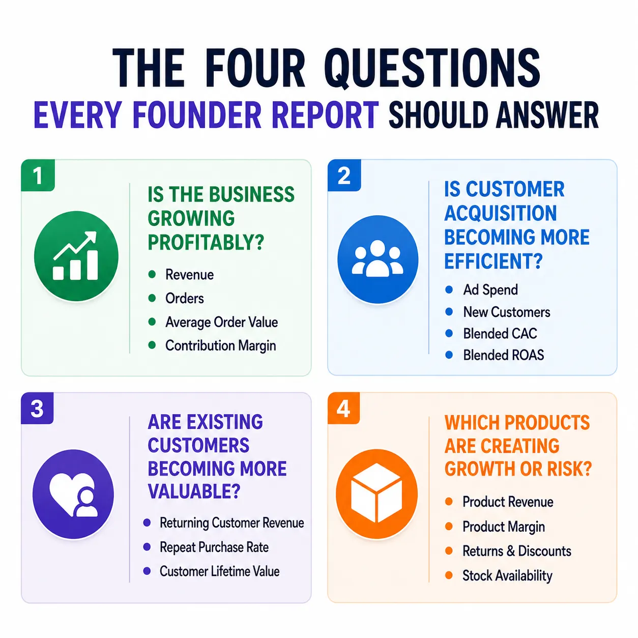 Questions Every Founder Report Answers - Netsights